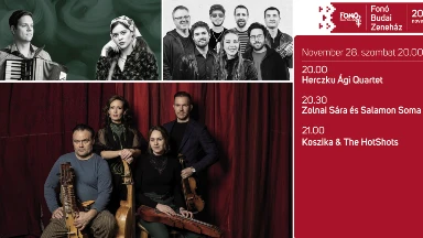 Koszika & The HotShots, Herczku Ági Quartet, Zolnai Sára és Salamon Soma