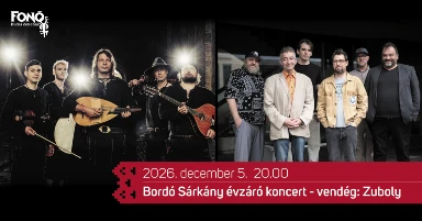 Bordó Sárkány évzáró koncert – vendég: Zuboly