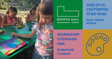 Workshop gyerekeknek Bodolóczki Lindával // Nyári tájkép kollázs